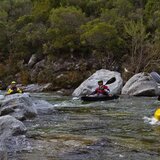 Il gruppo allo sbarco del Vecchio medio