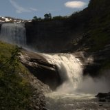 photo: Michele Ramazza: Eksingefossen, Sam Sutton with a wonderful light