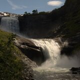 photo: Michele Ramazza: Eksingefossen, Sam Sutton with a wonderful light
