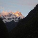 Monte Rosa alla partenza (5:30)