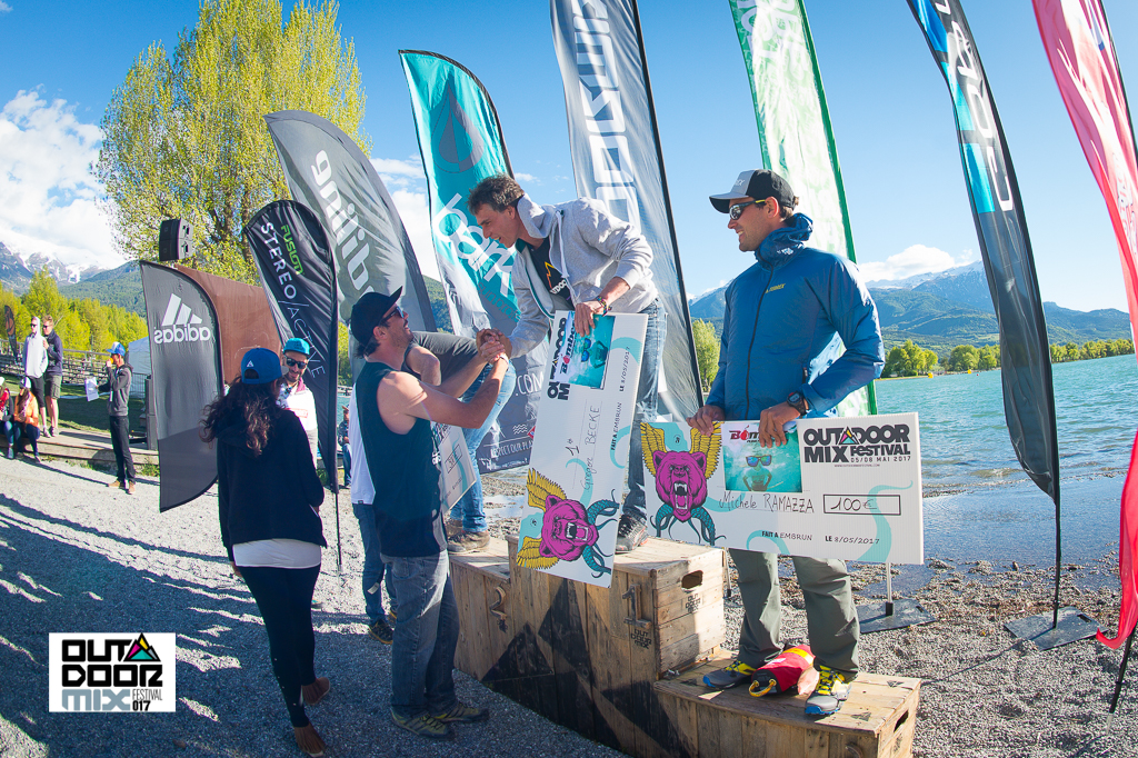 Podium at outdoormix 2017